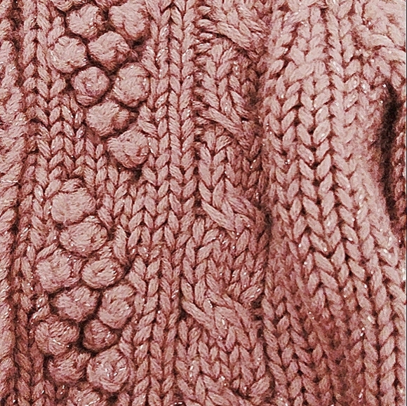 Nwot express Brown Knit cropped Button Down Cardigan 3/4" Sleeves small - Picture 10 of 10